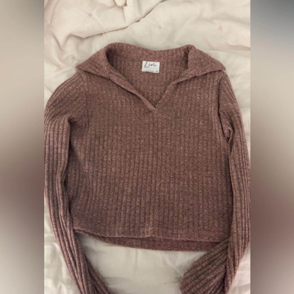 long sleeve cropped top